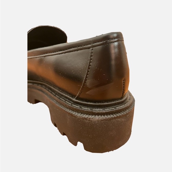 ALDO Women’s Chunky Black Leather Loafers 7.5 - Picture 5 of 6